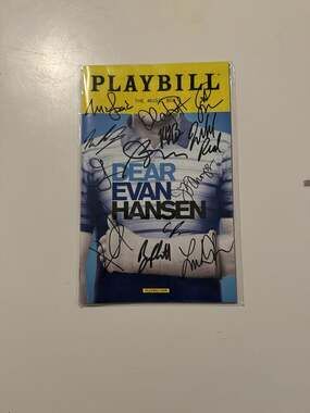 Ben Platt And OBC Signed Dear Evan Hansen Playbill E.